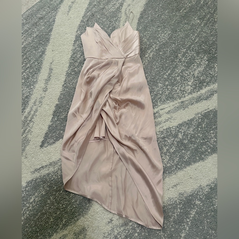 Zimmermann Asymmetric wrap-effect suede silk dress - Picture 5 of 6